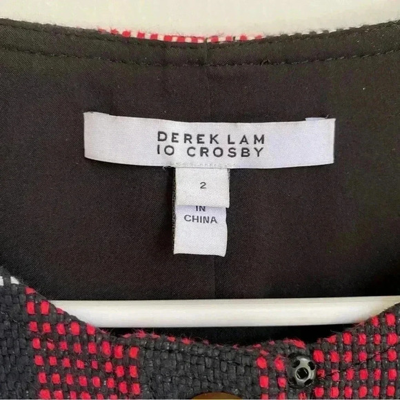 NWOT Derek Lam 10 Crosby Plaid Button Down Dress 2 - Picture 4 of 8